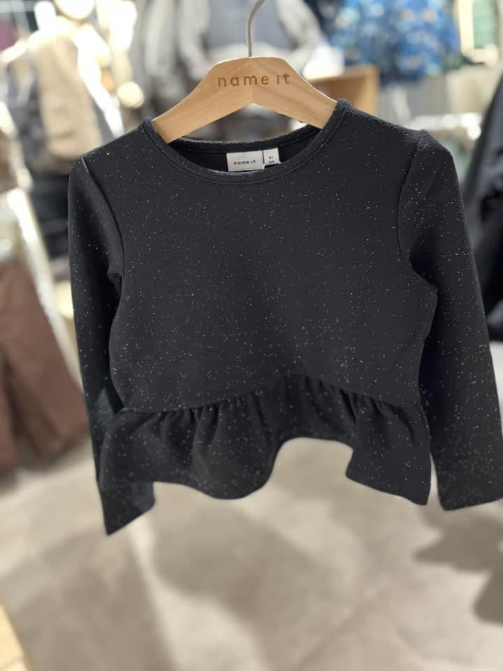 NKFROKA glitter Shirt - Black